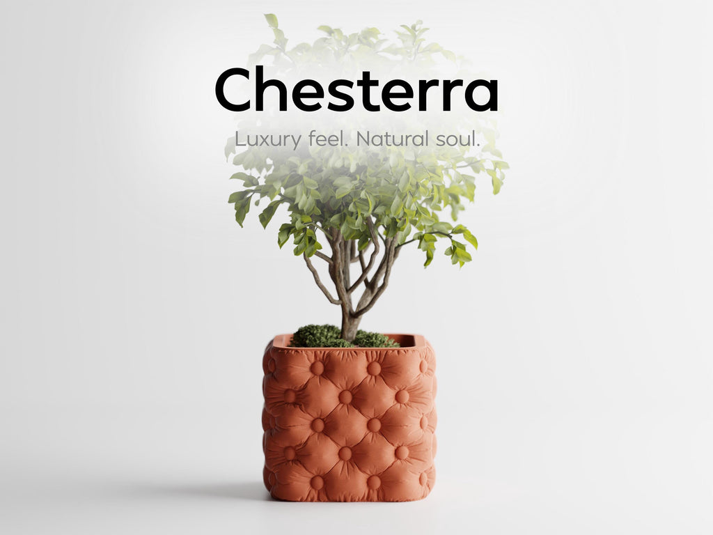 Chesterfield Style Tufted Button Planter, 3D Printed Quilted Succulent Pot