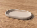 Decorative Tray - Minimalist Ribbed Oval Catchall - Scandinavian Home Decor