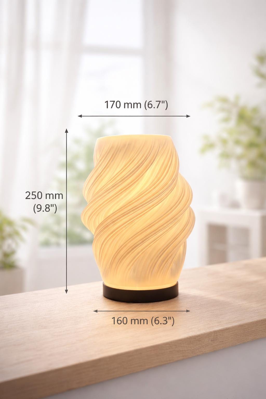 Table Lamp – 3D Printed Sculptural Modern Bedside Light