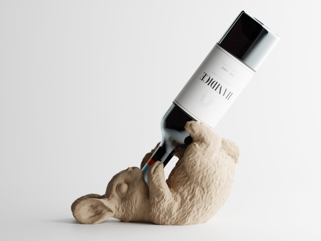 Bunny Wine Holder | 3D Printed Bottle Rack | Gift for Wine Lovers | Bar Decor