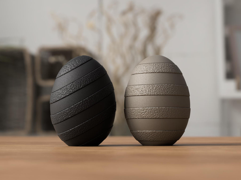 Textured Scandinavian Spring Decor | 3D Printed Easter Egg