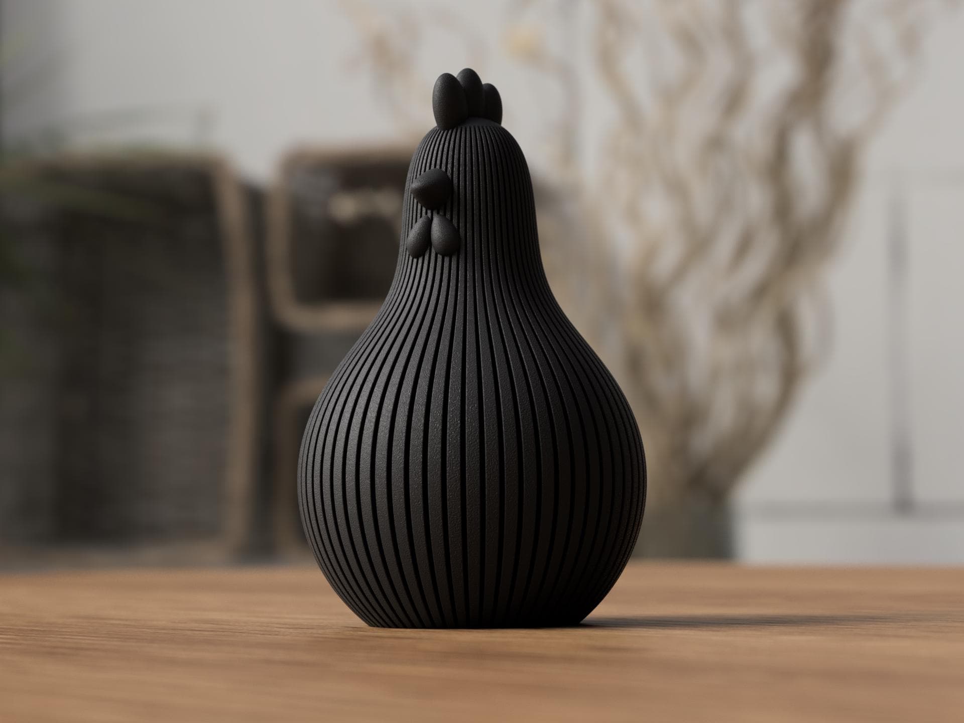 Easter Chicken | Scandinavian Farmhouse Decor | 3D Printed Gift