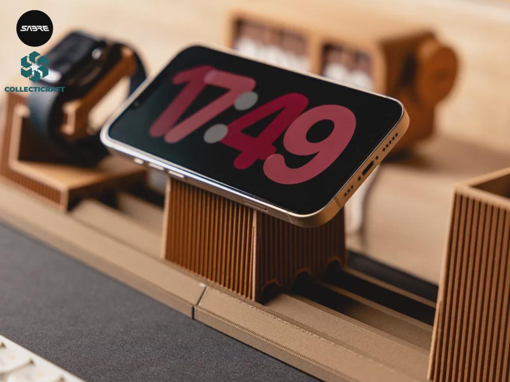 Moku - Modular Desk Organizer for Phone, Watch & Pens| Minimal Workspace Setup