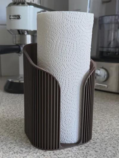 Japandi Ribbed Napkin Holder | Modern Minimalist Table Decor | 3D Printed Scandinavian Style