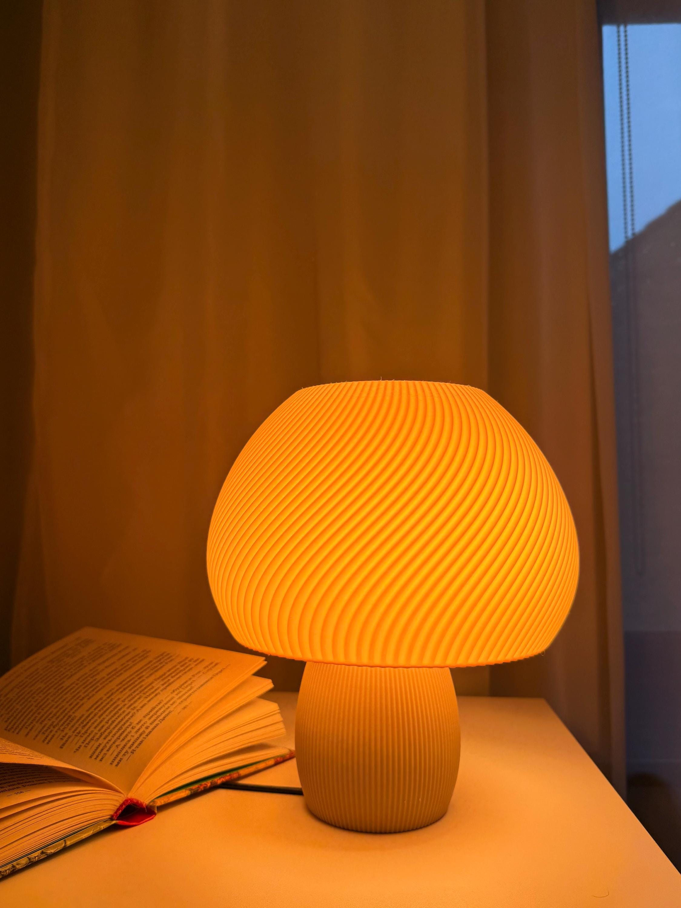 Mushroom Lamp – Modern Table Lamp for Cozy Home Decor, 3D Printed Night Light