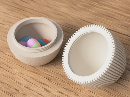 Easter Eggs Container, Bunny Ear Storage Box, Minimalist Egg Holder, 3D Printed Easter Gift