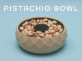 Pistachio Bowl with Shell Holder, Geometric Snack Organizer, 3D Printed, Home Decor