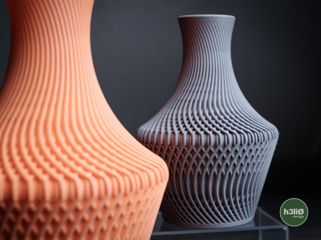 Lucid 3D Printed Vase, Minimalist Geometric Decor, Scandi Style Flower Holder