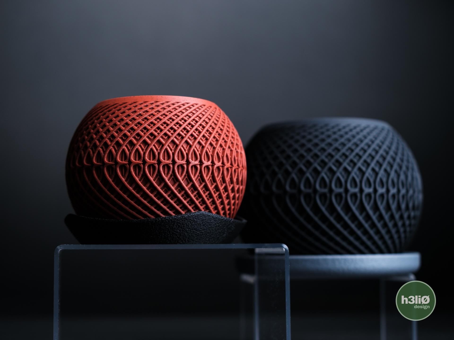 Kinetic Geometric Planter with Drip Tray, 3D Printed Modern Home Decor