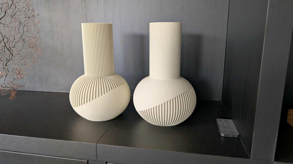 Tama Japandi Vase – Modern Ribbed Minimalist Decor