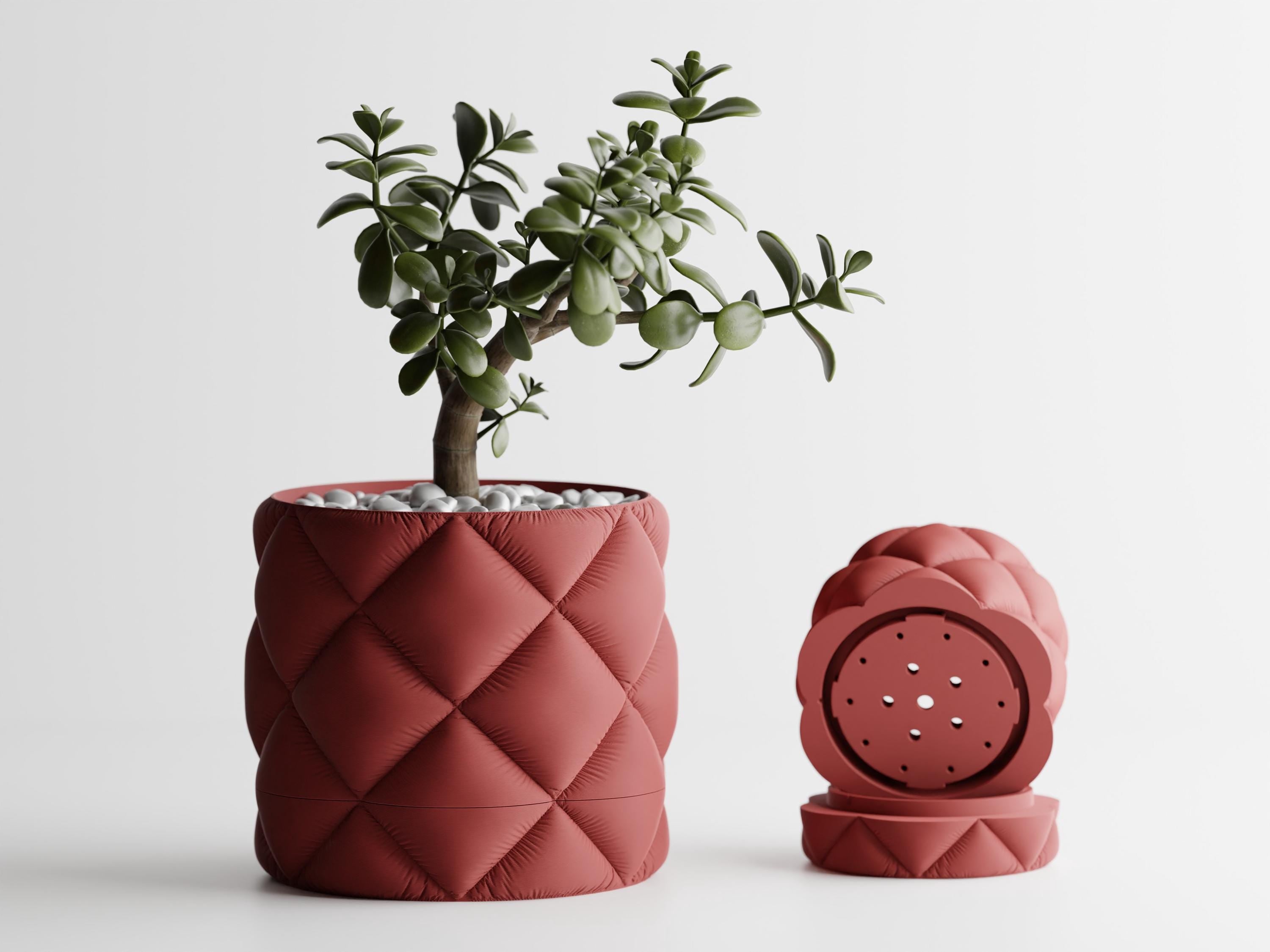 3D Printed Inflated Plant Pot | Puffy Planter | Modern Home Decor | Gift for Plant Lover