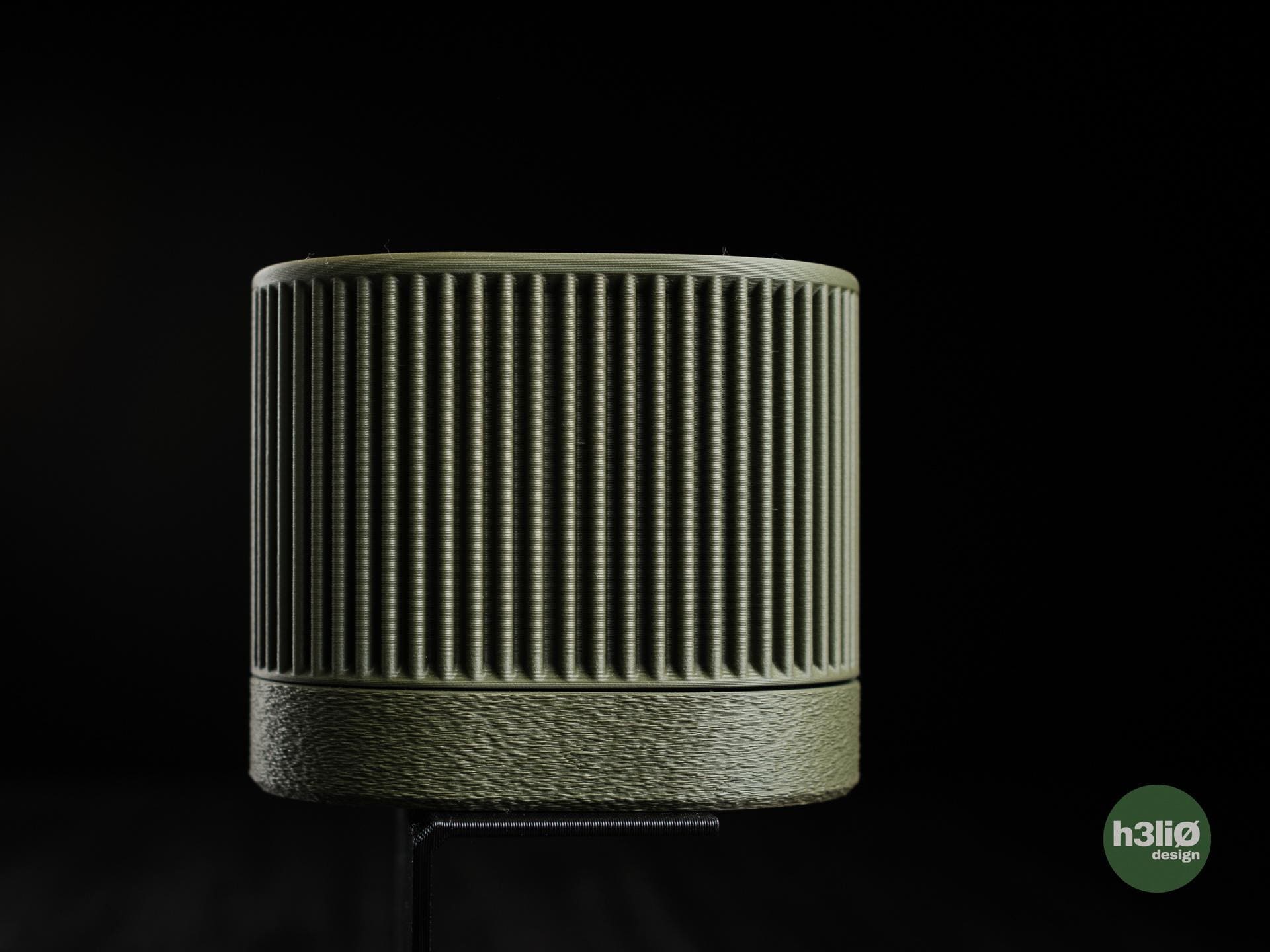 Nisa Japandi Planter | Modern Ribbed Oval Plant Pot  | Neutral Home Decor | 3D Printed Planter