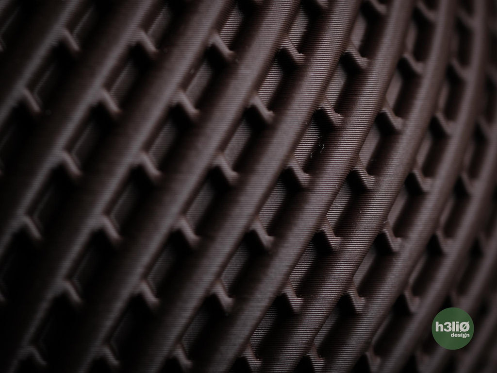 Troia Modern Minimalist Planter - Geometric 3D Printed Flower Pot, Unique Earthy Home Decor
