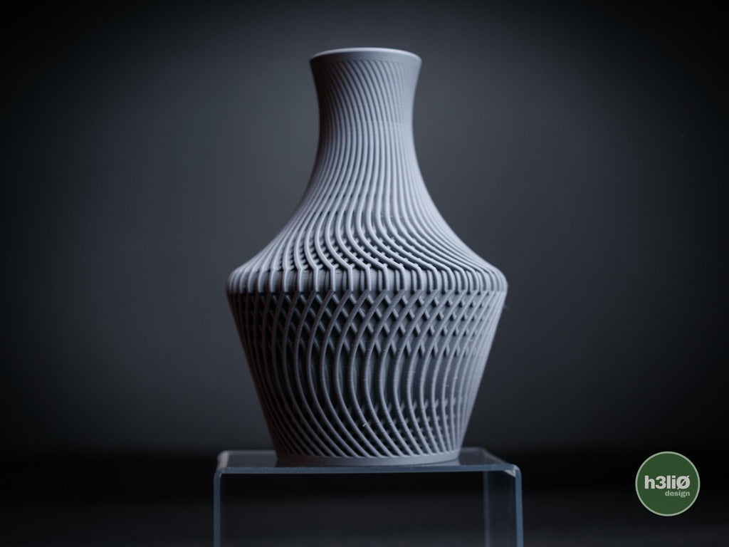 Lucid 3D Printed Vase, Minimalist Geometric Decor, Scandi Style Flower Holder