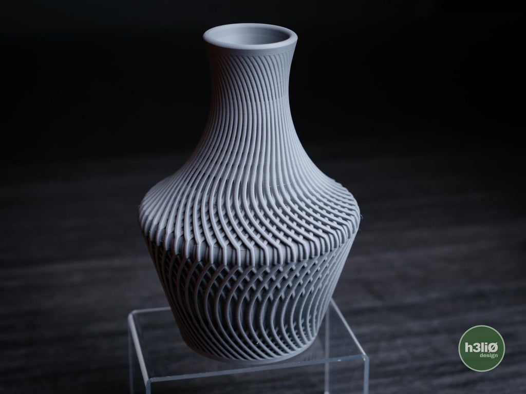 Lucid 3D Printed Vase, Minimalist Geometric Decor, Scandi Style Flower Holder